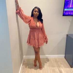 Juliet Flare Ruffle Mini Dress